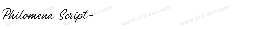 Philomena Script字体转换